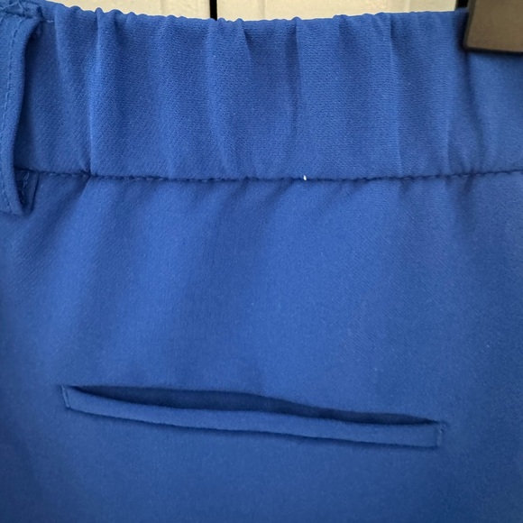 Rachel Zoe Suit Set with Notched Lapel and Ruched Sleeves in Cobalt - Picture 9 of 10